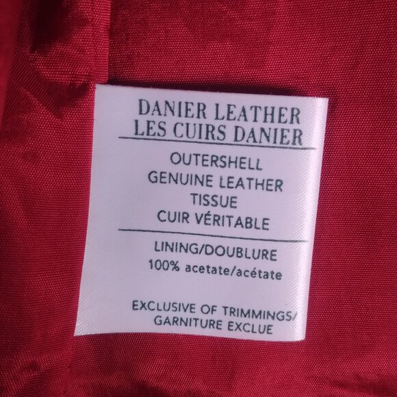 Vintage Danier made in Canada genuine red suede leather jacket Medium - Picture 12 of 16